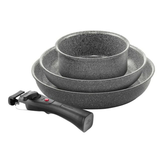 Pannu komplekts BALLARINI TORRE FRYPAN 3-SET 24/28cm + Saucepan 16cm w/1 handle 1011465 - DomoTehnika