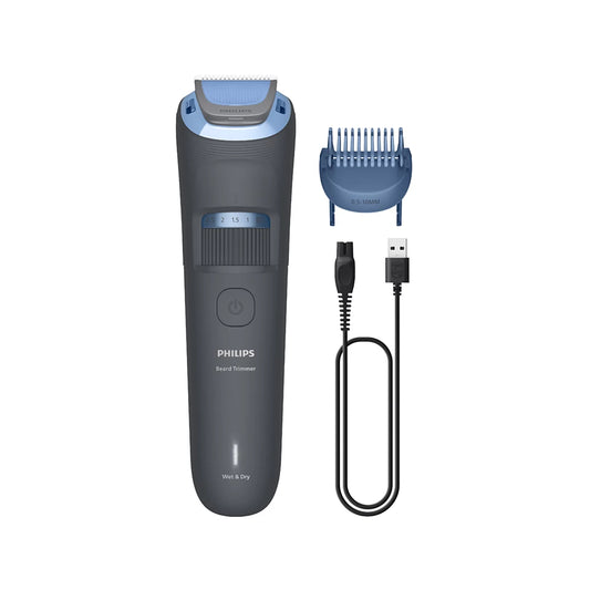 PHILIPS series 3000 bārdas trimmeris, pelēks ar zilu BT3617/15