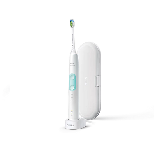 PHILIPS ProtectiveClean 5100 Sonic elektriskā zobu  birste, balta un gaiši zila HX6857/28