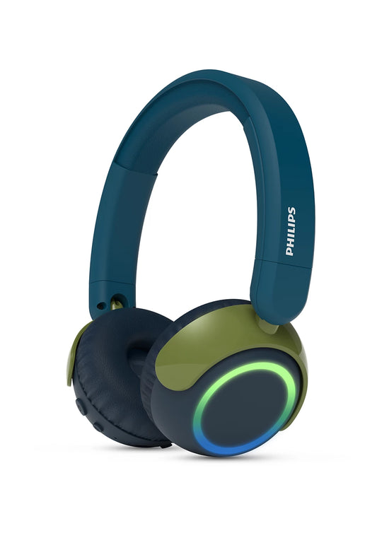 PHILIPS on-ear austiņas ar Bluetooth bērniem, zilas/zaļas TAK4200CT/00