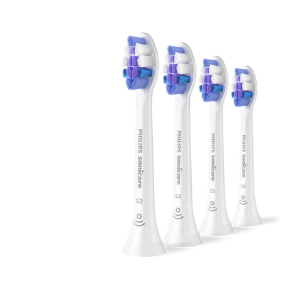 Sonicare S2 Sensitive zobu birstes uzgalis, 4 gab HX6054/87