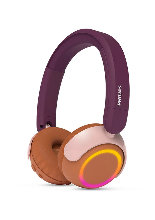 PHILIPS on-ear austiņas ar Bluetooth bērniem, violets/oranžs TAK4200MP/00