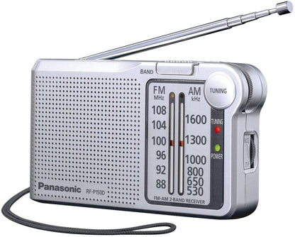 Panasonic portatīvais radio, sudraba RF-P150DEG-S
