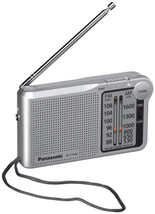Panasonic portatīvais radio, sudraba RF-P150DEG-S