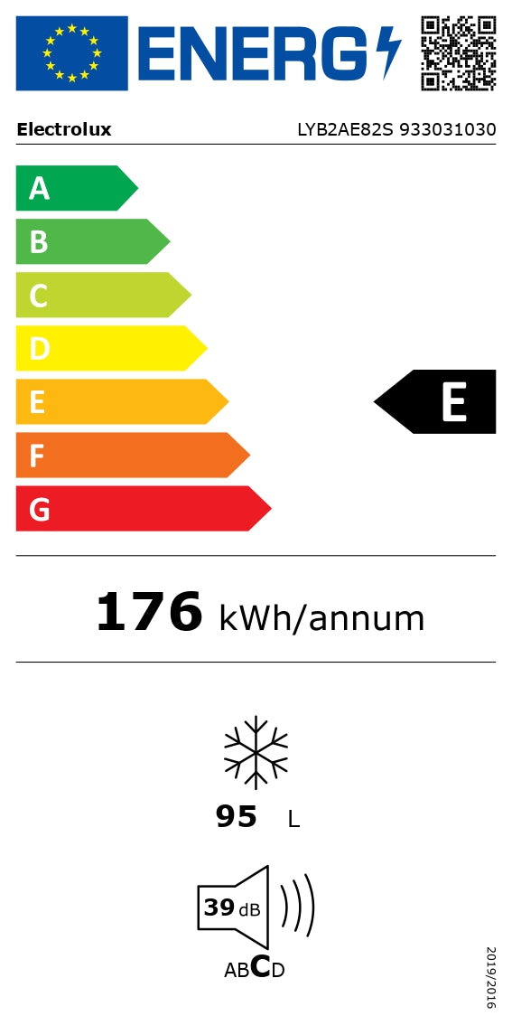 Electrolux iebūvējama saldētava, 81.9 cm LYB2AE82S
