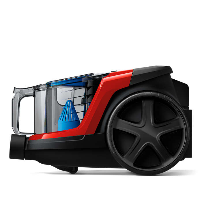 PHILIPS PowerPro Compact bezmaisa putekļsūcējs, 900 W (sarkans) FC9330/09