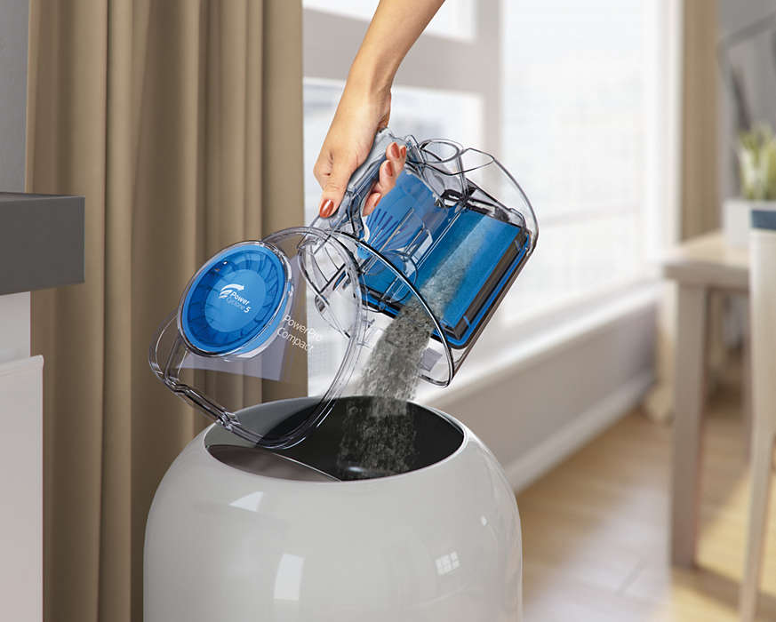 PHILIPS PowerPro Compact bezmaisa putekļsūcējs, 900 W (sarkans) FC9330/09