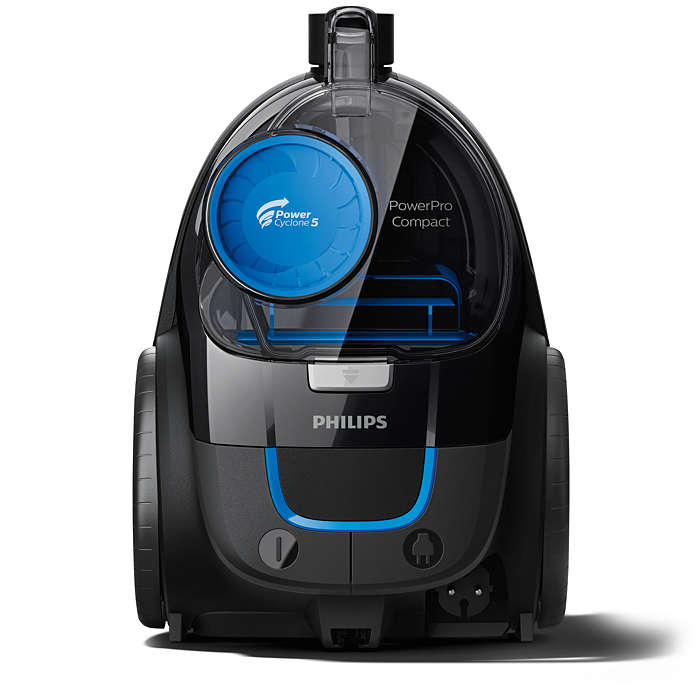 PHILIPS PowerPro Compact bezmaisu putekļsūcējs, 900 W (melns) FC9331/09