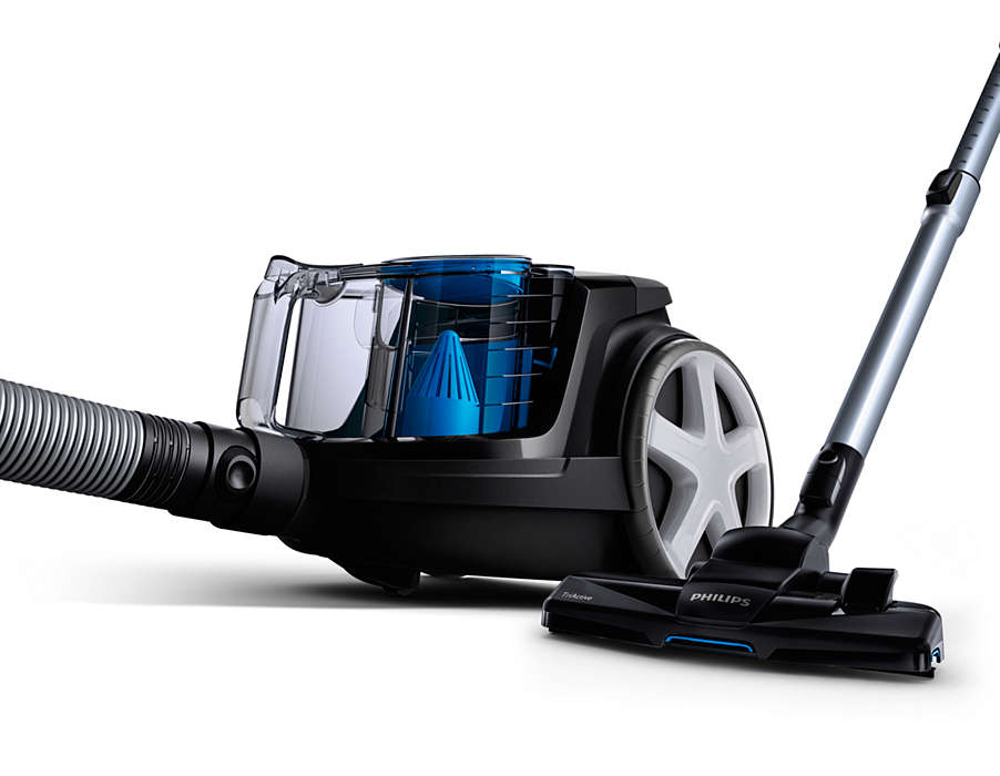 PHILIPS PowerPro Compact bezmaisu putekļsūcējs, 900 W (melns) FC9331/09