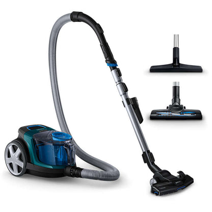 PHILIPS PowerPro Compact bezmaisu putekļsūcējs, 900 W (zils) FC9334/09