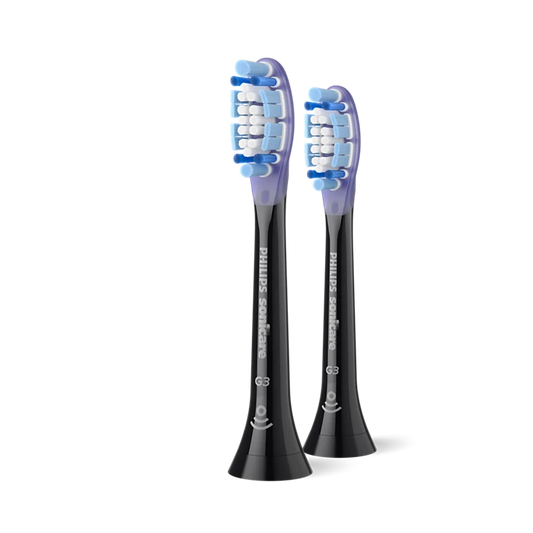 Sonicare G3 Premium Gum Care Standard zobu birstes uzgalis, 2gab, melns HX9052/88