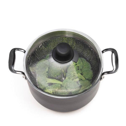 Sietiņš tvaicēšanai OXO Stainless Steel Steamer with Extendable Handle - DomoTehnika