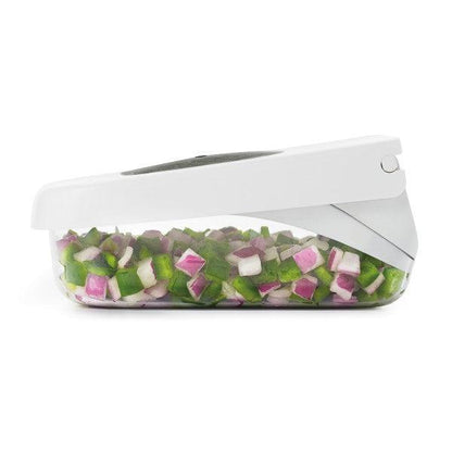 Dārzeņu smalcinātājs OXO Vegetable Chopper with Easy-Pour Opening - DomoTehnika
