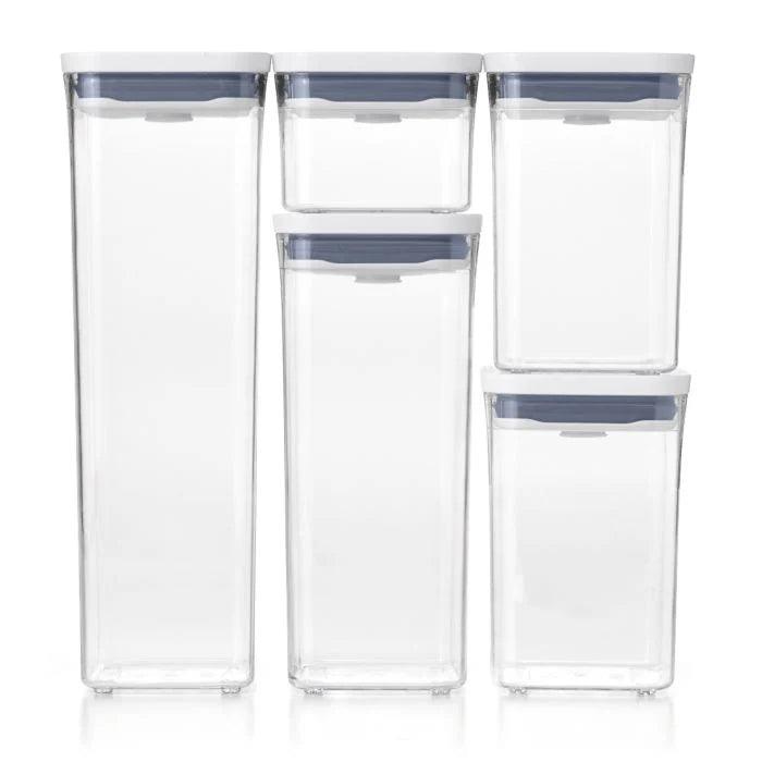 Pārtikas uzglabāšanas trauku komplekts OXO 5-PiecePOP Container Set 11235900 - DomoTehnika