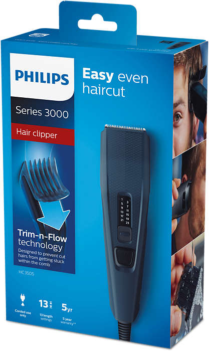 PHILIPS Hairclipper series 3000 Matu griešanas  ierīce HC3505/15