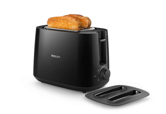 PHILIPS Tosteris, 830W (melns) HD2582/90