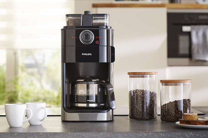 PHILIPS Grind&amp;Brew Kafijas automāts, 1000W (melns) HD7769/00