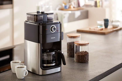 PHILIPS Grind&amp;Brew Kafijas automāts, 1000W (melns) HD7769/00