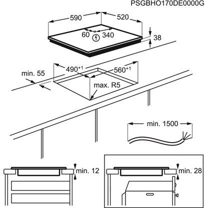 AEG keramiskā plīts virsma HK654070FB