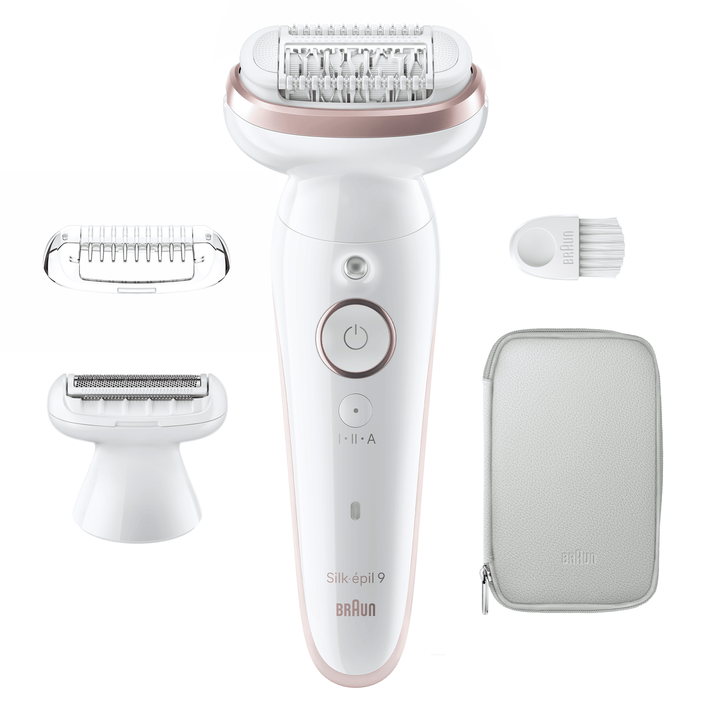 BRAUN Silk 9 epilators, komplektā uzgaļi SES9-030