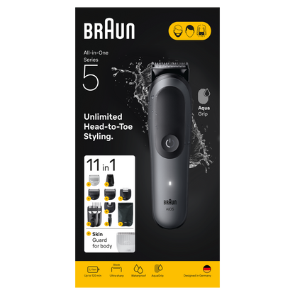 BRAUN galvas un ķermeņa trimmeris AIO5560