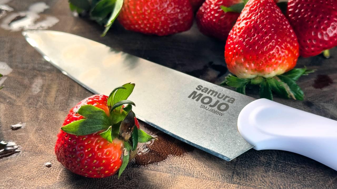 Nažu statīvs ar nažiem SAMURA MOJO Knife Block Set 6Pcs, balts SMJ-06W - DomoTehnika