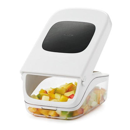 Dārzeņu smalcinātājs OXO Vegetable Chopper with Easy-Pour Opening - DomoTehnika