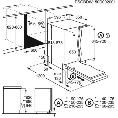 Electrolux trauku mazgājamā mašīna (iebūv.), 60 cm EES48400L