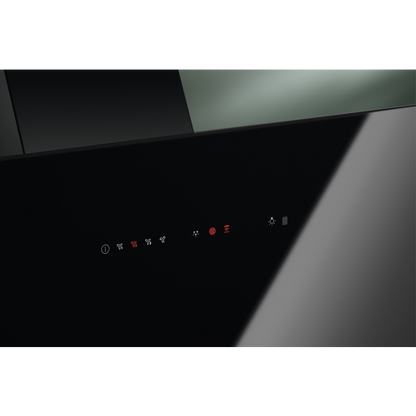 Electrolux skursteņa tipa nosūcējs, 90 cm, melns LFV419K