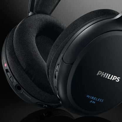 PHILIPS Hi-Fi bezvadu austiņas (melnas) SHC5200/10