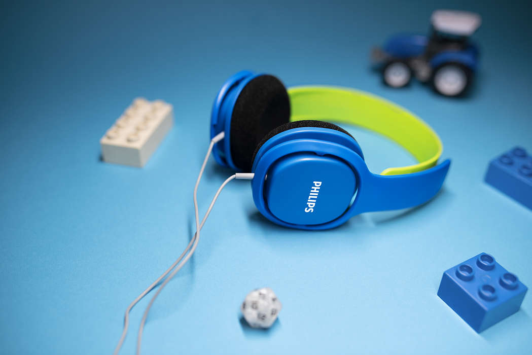 PHILIPS bērnu austiņas ar galvas stīpu (zilas) SHK2000BL/00