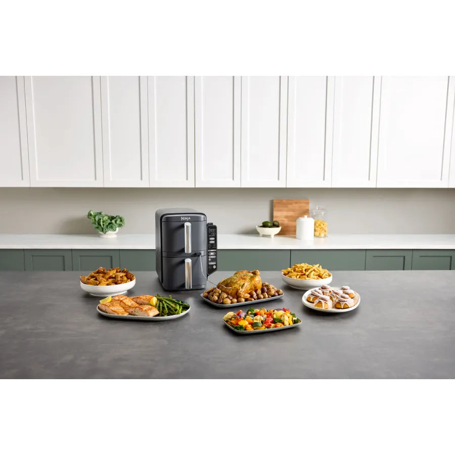 Ninja karstā gaisa katls Double Stack XL, 9.5l, 2470W, pelēka SL451EU