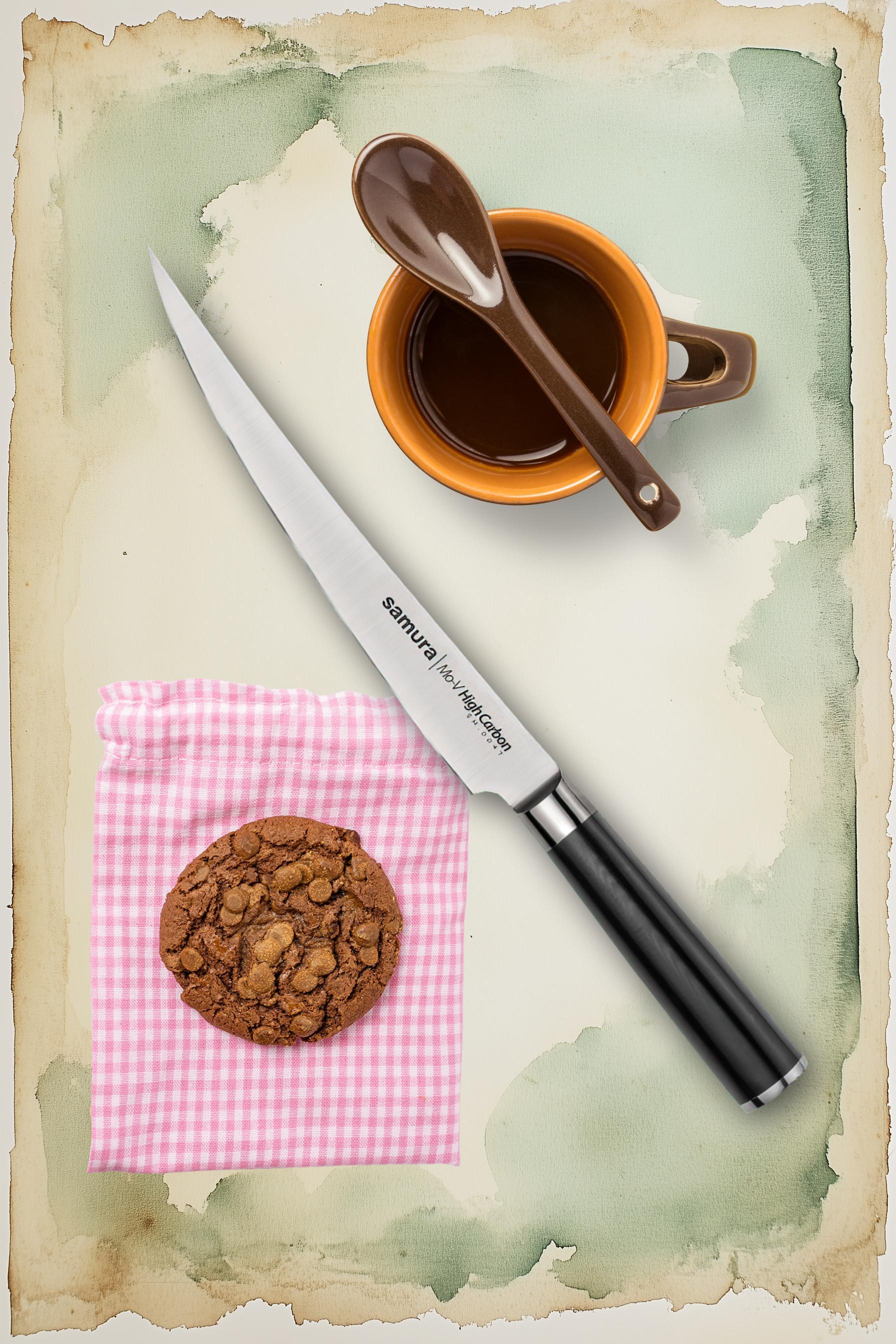 Filejas nazis SAMURA MO-V Short Slicer knife 8.7"/220 mm SM-0047 - DomoTehnika