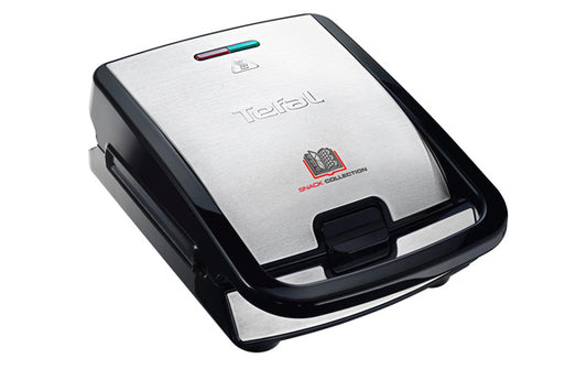 TEFAL tosteris Snack Collection, 700W, 2 maināmas plātnes, melna/sudraba SW852D12
