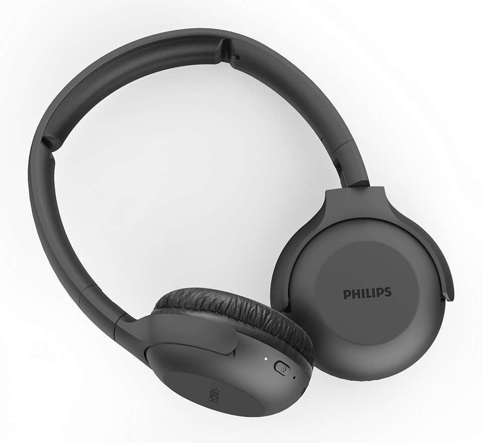 PHILIPS UpBeat bezvadu austiņas ar galvas stīpu un mikrofonu, melnas TAUH202BK/00