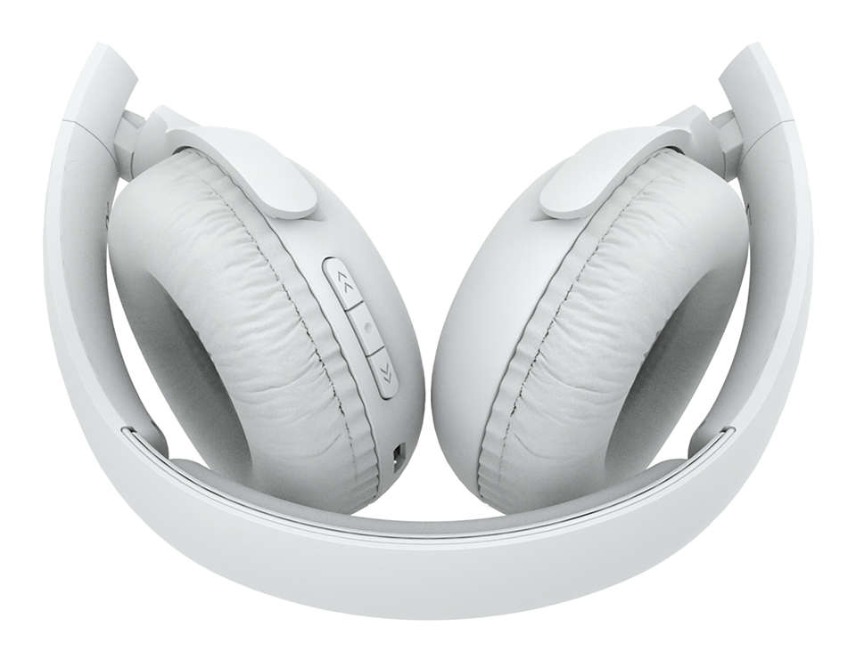 PHILIPS UpBeat bezvadu austiņas ar galvas stīpu un mikrofonu, baltas TAUH202WT/00