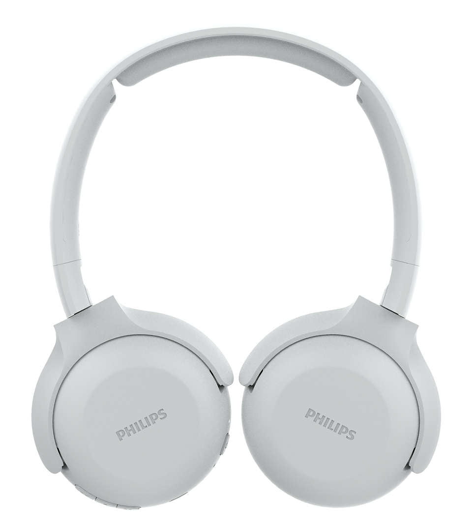 PHILIPS UpBeat bezvadu austiņas ar galvas stīpu un mikrofonu, baltas TAUH202WT/00