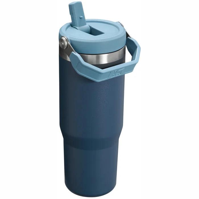 Termokrūze ar salmiņu STANLEY The IceFlow Flip Straw Tumbler 0,89L tumši zila 2809993536 - DomoTehnika