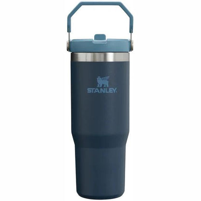Termokrūze ar salmiņu STANLEY The IceFlow Flip Straw Tumbler 0,89L tumši zila 2809993536 - DomoTehnika