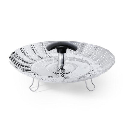 Sietiņš tvaicēšanai OXO Stainless Steel Steamer with Extendable Handle - DomoTehnika