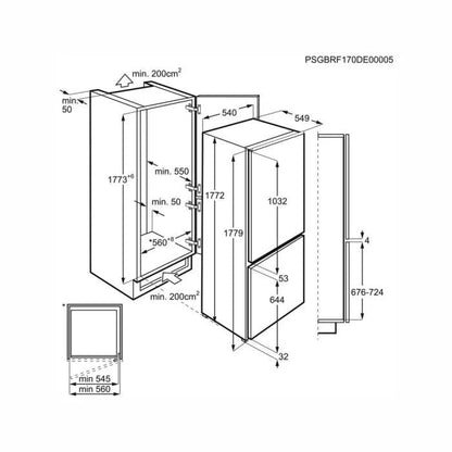 Iebūvējamais ledusskapis AEG SCB618F6TS - DomoTehnika