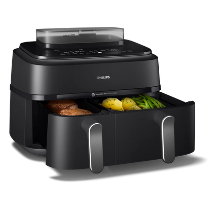 PHILIPS 5000. sērijas karstā gaisa katls ar diviem groziem, 2300W, 9L NA551/00