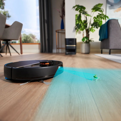 PHILIPS HomeRun 7000. sērijas putekļsūcējs robots ar mazgāšanas funkciju, melns XU7100/01